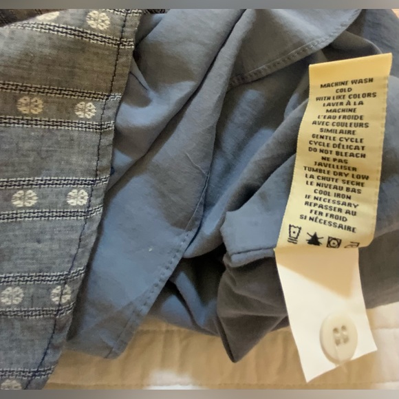 Max Studio Chambray Embroidered Collard Shirt Dress - Picture 9 of 12